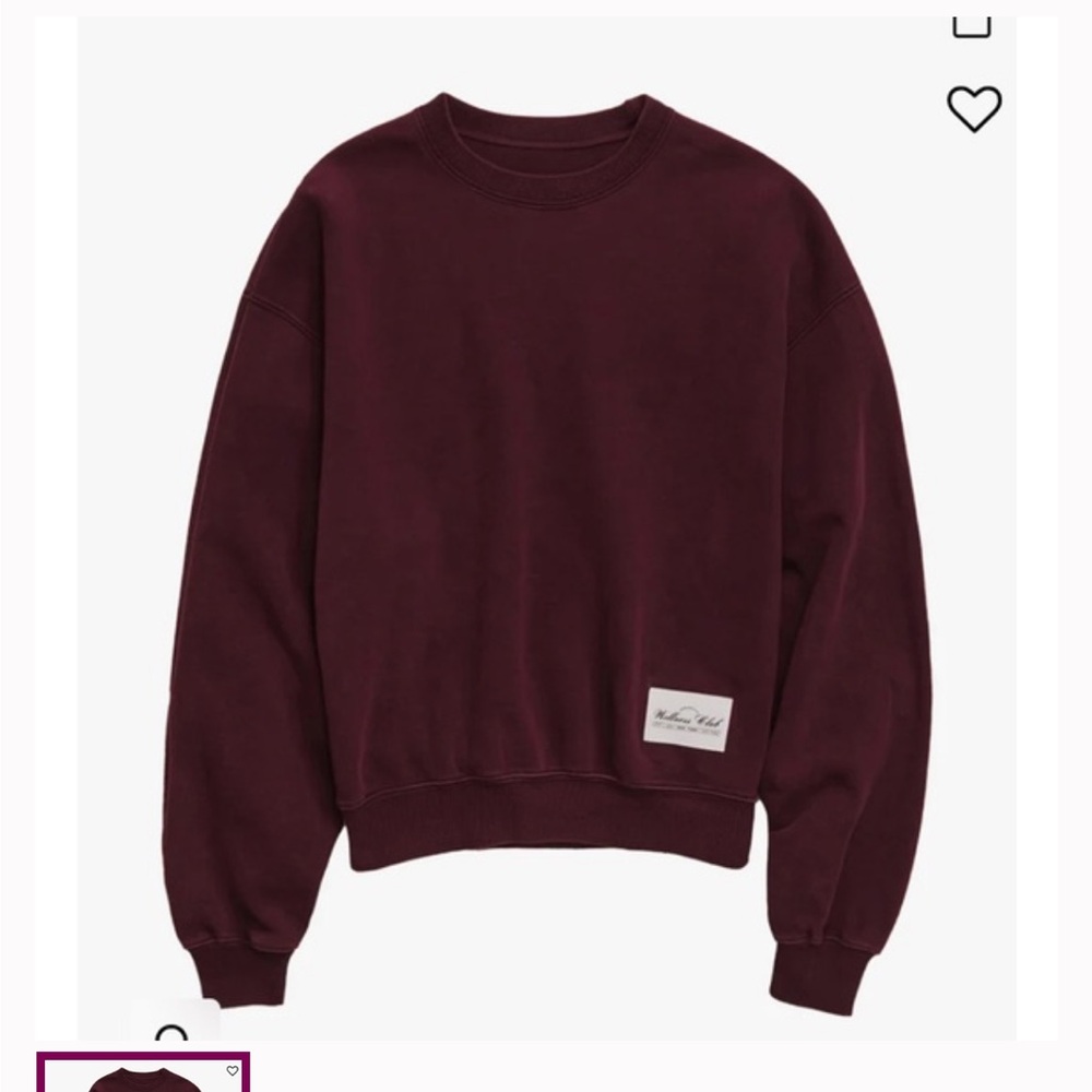 NEW WEWOREWHAT Oversized Crewneck Maroon 3XL